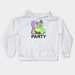 PARTY TURTLE Kids Hoodie